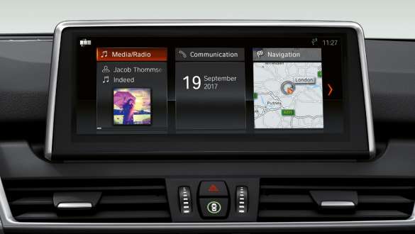 Användargränssnitt BMW 2-serie Gran Tourer Användargränssnitt Control Display BMW 2-serie Gran Tourer F46 2018 Interiör