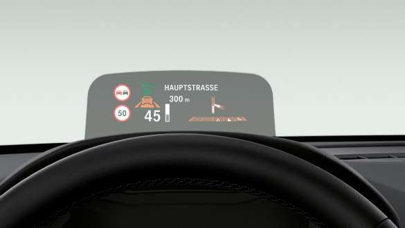BMW Head-Up Display BMW 2-serie Gran Tourer BMW Head-Up Display BMW 2-serie Gran Tourer F46 2018 Interiör