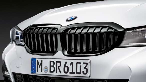 BMW 3-serie Sedan (G20), M Performance frontens dekorgaller svart BMW 3-serie Sedan (G20), M Performance frontens dekorgaller svart