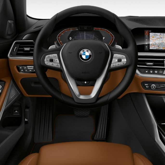 Modell Luxury Line förarplats BMW 3-serie Touring, modell Luxury Line förarmiljö