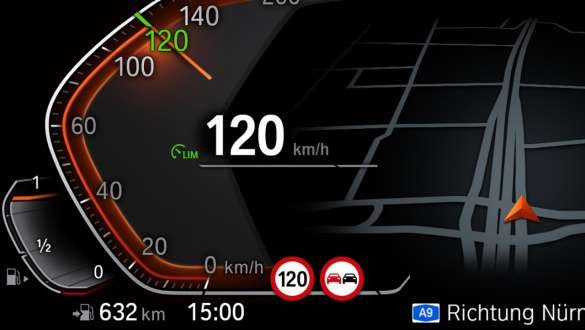 Automatisk Speed Limit Assist BMW 3-serie Touring, automatisk Speed Limit Assist
