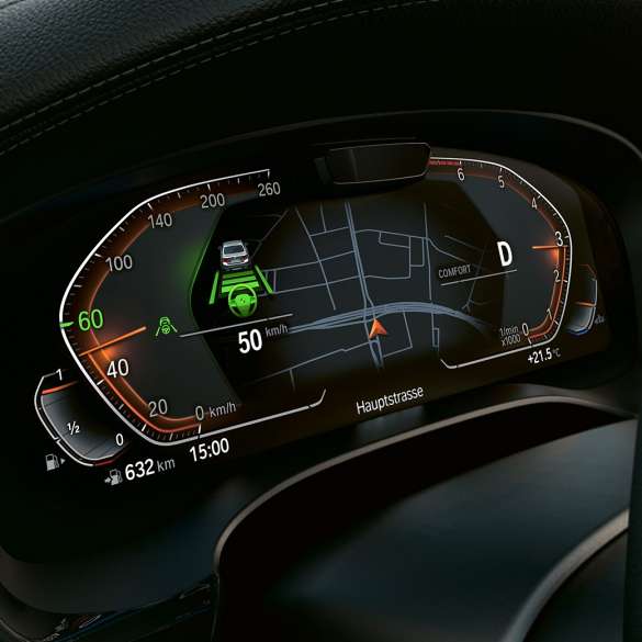 BMW Personal CoPilot BMW 5-serien Sedan G30 BMW Personal CoPilot BMW 5-serie Sedan G30 2020 Informationsdisplay Interiör