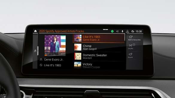 Connected Music BMW 5-serie Sedan G30 Connected Music BMW 5-serie Sedan G30 Facelift 2020 Interiör förarmiljö