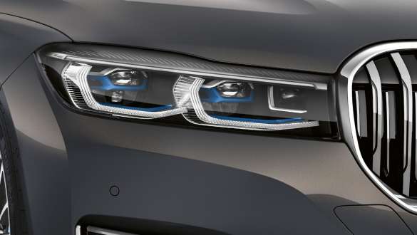 BMW 7-serie sedan BMW:s laserljus BMW 7-serie sedan: Närbild av BMW-laserljuset