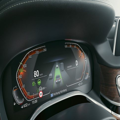 BMW 7-serie sedan: BMW Live Cockpit Professional BMW 7-serie sedan: Närbild av BMW Live Cockpit Professional