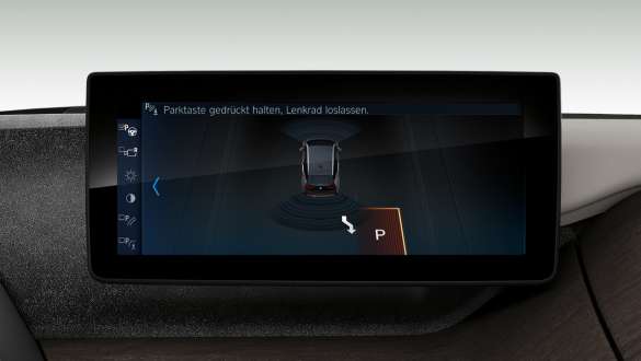 Parkeringsassistent Control Display BMW i3 Interiör Parkeringsassistent Control Display BMW i3 Interiör