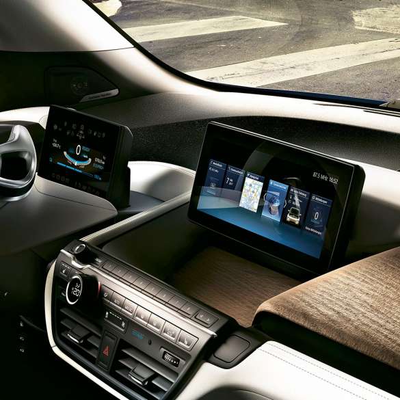 BMW i3 2018 Interiör BMW i3 I01 2018 Interiör instrumentdisplay
