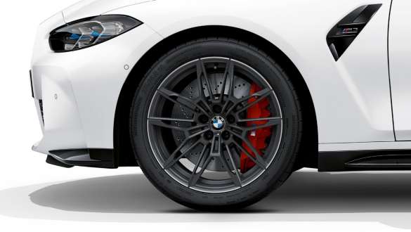 19”/20” M smidda fälgar 825 M Orbitgrå matt BMW M3 Competition Sedan G80 2020 BMW M3 Competition Sedan G80 2020 19”/20” 2020 M smidda fälgar 825 M Orbitgrå matt närbild hjul