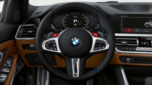 M lädersportratt BMW M3 Competition Sedan G80 2020 BMW M3 Competition Sedan G80 2020 M lädersportratt Cockpit kupé