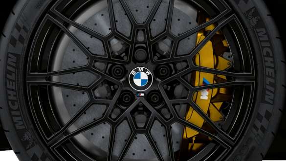 M kolfiber-/keramikbromsar BMW M3 Sedan G80 2020 BMW M3 Sedan G80 2020 M kolfiber-/keramikbromsar närbild