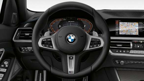 M lädersportratt BMW M340i xDrive Sedan G20 2020 BMW M340i xDrive Sedan G20 2020 M lädersportratt Cockpit kupé