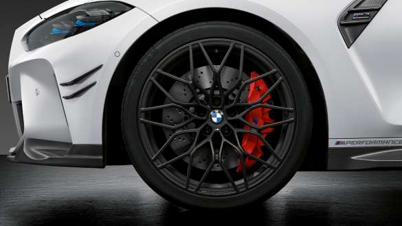 20”/21” M Performance smidd fälg 1000 M Svart matt BMW M3 Sedan G80 2020 BMW M3 Sedan G80 2020 BMW 20”/21” M Performance smidd fälg 1000 M Svart matt närbild