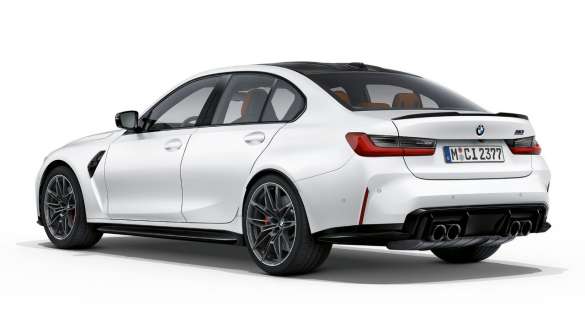 Bakpartiets design BMW M3 Competition Sedan Frozen Brilliant White metallic G80 2020 BMW M3 Competition Sedan G80 2020 Frozen Brilliant White metallic Bakpartiets design