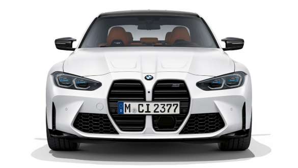 Frontdesign BMW M3 Competition Sedan Frozen Brilliant White metallic G80 2020 BMW M3 Competition Sedan G80 2020 Frozen Brilliant White metallic Frontdesign sedd framifrån