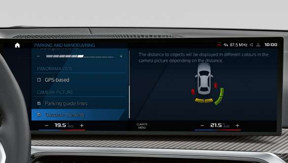 Parking Assistant Plus BMW 3-serie Sedan M G80 G20 BMW 3-serie Sedan M G80 G20 Parking Assistant Plus Control Display kupé