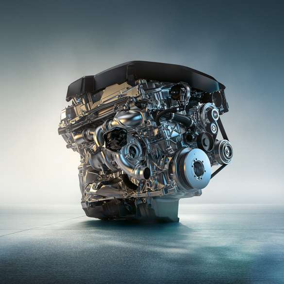 6-cylindrig bensinmotor BMW M340i xDrive Touring, rak 6-cylindrig Touring BMW TwinPower Turbo-bensinmotor.