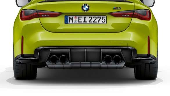 Bakpartiets design BMW M4 Competition Coupé G82 2020 BMW M4 Competition Coupé G82 2020 Bakpartiets design sedd bakifrån
