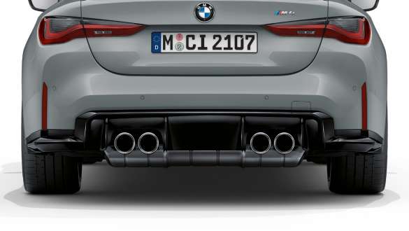 Ändrör i krom BMW M4 Coupé G82 2020 BMW M4 Coupé G82 2020 Ändrör i krom närbild