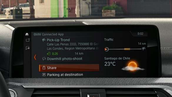 BMW M Head-Up Display med M-specifik vy. BMW X3 M Competition och BMW X3 M, BMW Head-Up Display med M-specifik vy.