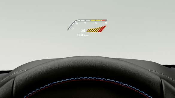 BMW M Head-Up Display med M-specifik vy. BMW X4 M och BMW X4 Competition, BMW Head-Up Display med M-specifik vy.