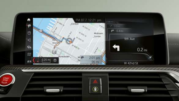 BMW X4 M, navigation Professional. BMW X4 M, Control Display, navigation Professional.