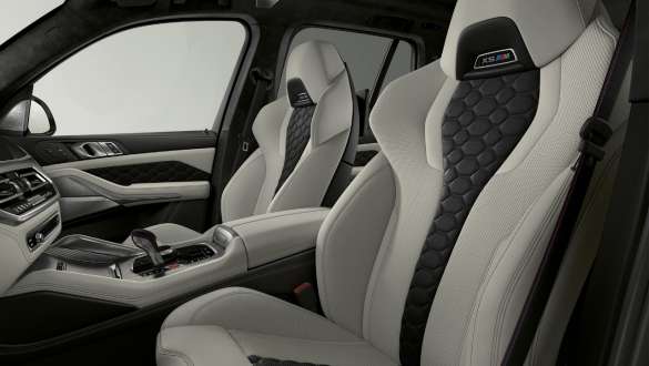 M multifunktionsstolar i BMW X5 M Competition F95 M multifunktionsstolar i helläder Merino fint narvat BMW X5 M Competition F95 2020 SUV invändig utrustning