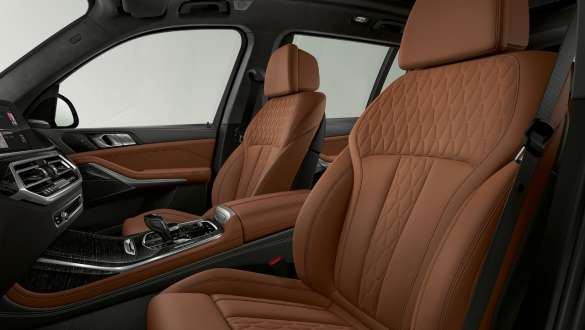 BMW X7 M, med BMW Individual utökad läderutrustning 'Merino' BMW X7 M, Interiör med BMW Individual utökad läderutrustning 'Merino', G07