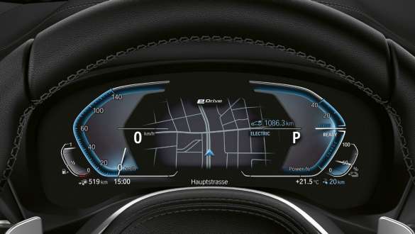 BMW X3 xDrice30e, Hybridspecifikt kombiinstrument BMW X3 xDrice30e, Hybridspecifikt kombiinstrument