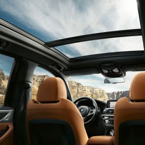 BMW X3 M40i, interiörvy förarplats BMW X3 M40i, interiörvy förarplats