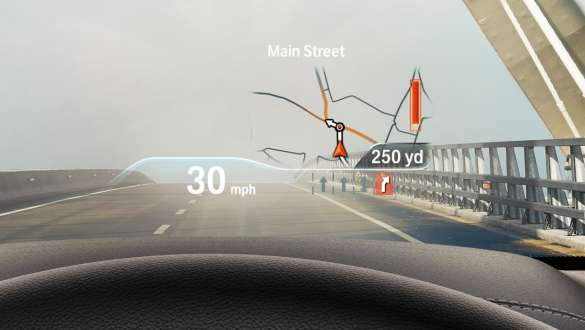 BMW Head-Up Display BMW X4 BMW Head-Up Display BMW X4 M G02 2018 vindruta