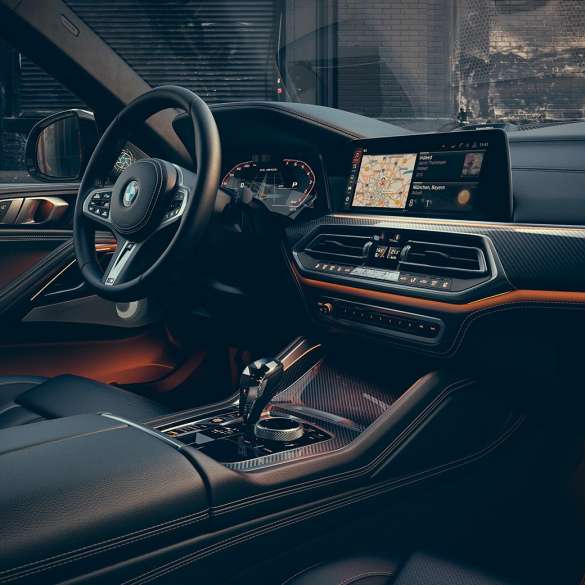 BMW X6-interiör. Interiördesignen hos BMW X6.