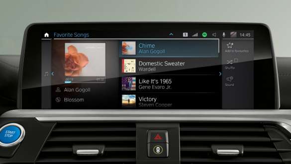 Connected Music (inkl. Spotify) BMW iX3 G08 Connected Music (inkl. Spotify) BMW iX3 G08 2020 Control Display Kupé