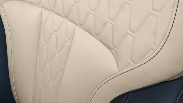 BMW X7, högklassig läderdesign Närbild på den högklassiga läderdesignen i BMW X7
