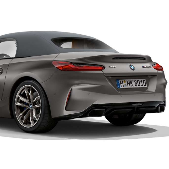 BMW Z4 Roadster M40i, sedd snett bakifrån BMW Z4 Roadster M40i