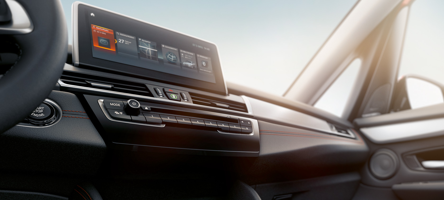 Control Display BMW 2-serie Active Tourer Control Display BMW 2-serie Active Tourer F45 2018 Interiör