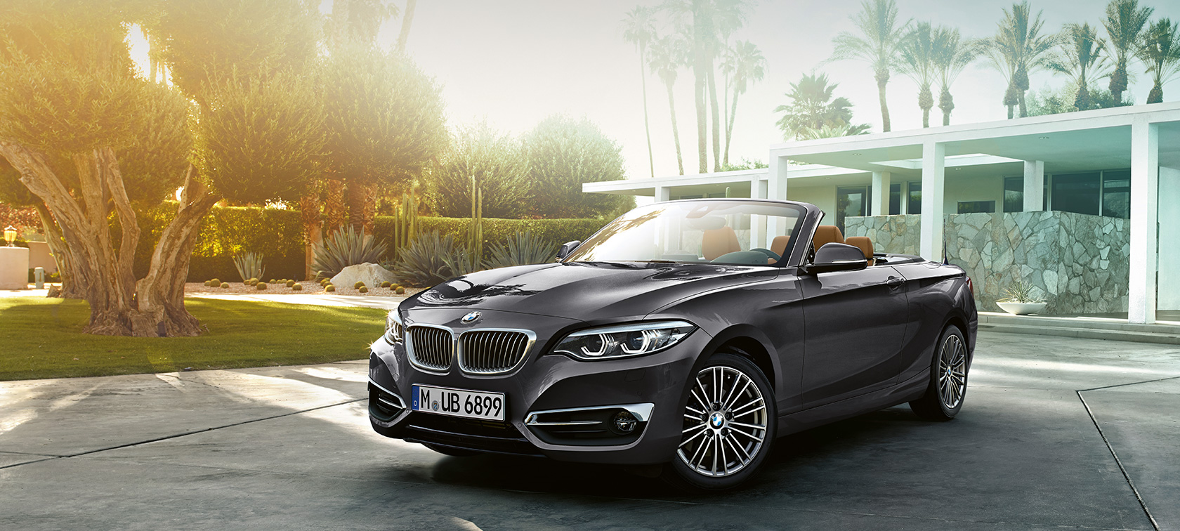 BMW 2-serie Cabriolet, trefjärdedelsvy framifrån