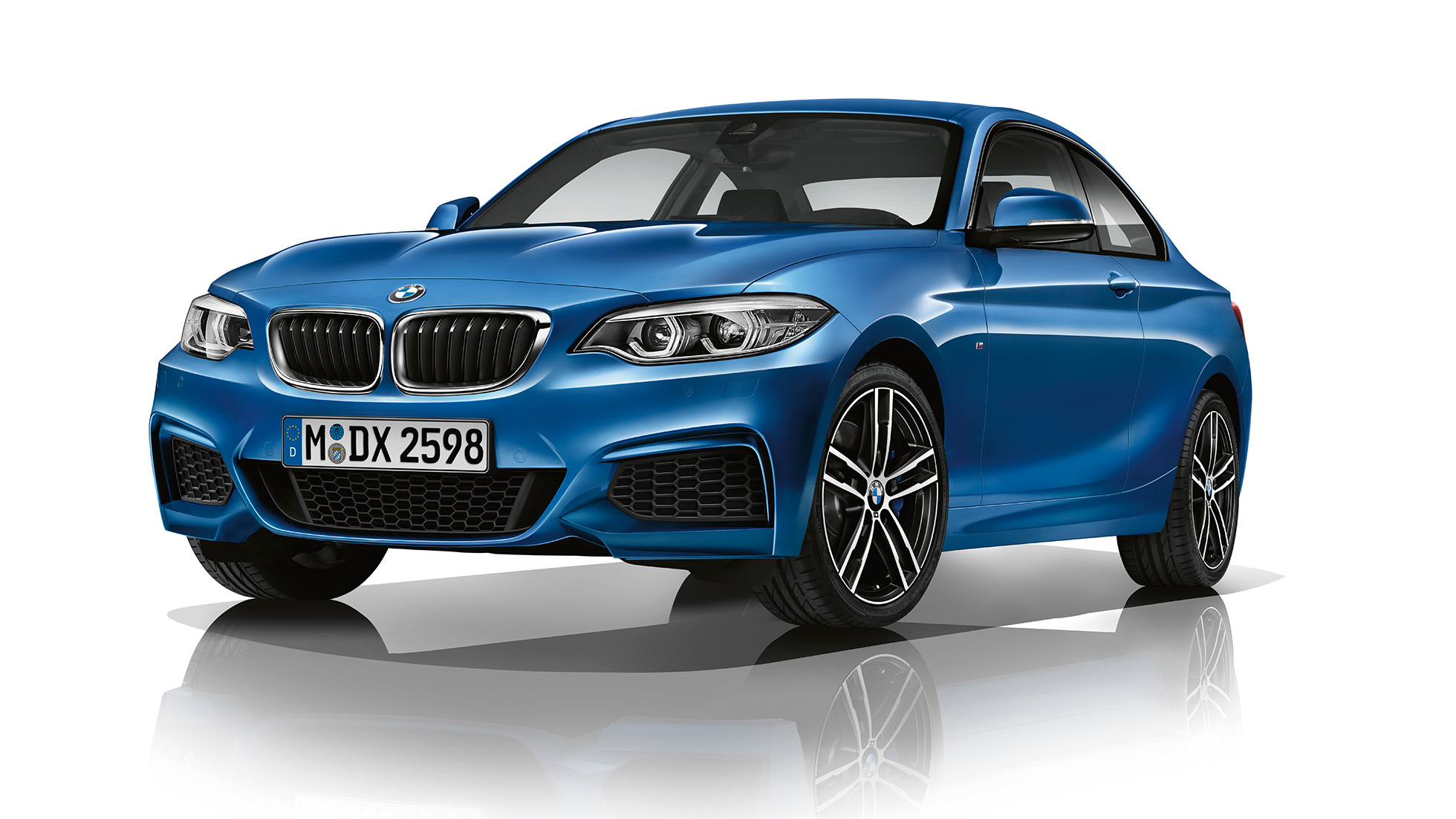 BMW 2-serie Coupé, Modell M Sport, trefjärdedelsvy framifrån BMW 2-serie Coupé, Modell M Sport, trefjärdedelsvy framifrån