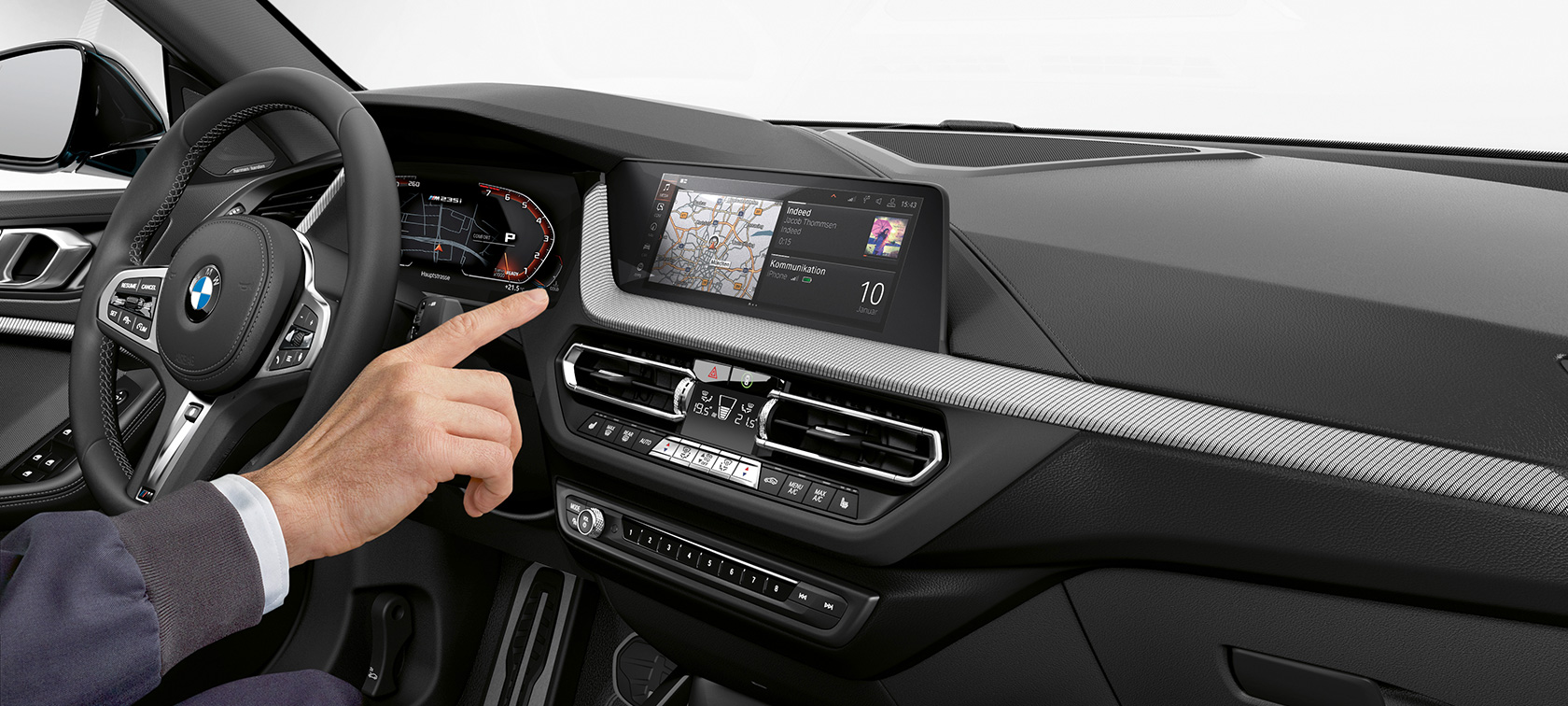 BMW 2-serie Gran Coupé med BMW ConnectedDrive och BMW Personal Copilot BMW 2-serie Gran Coupé med BMW ConnectedDrive och BMW Personal Copilot F44 interiör