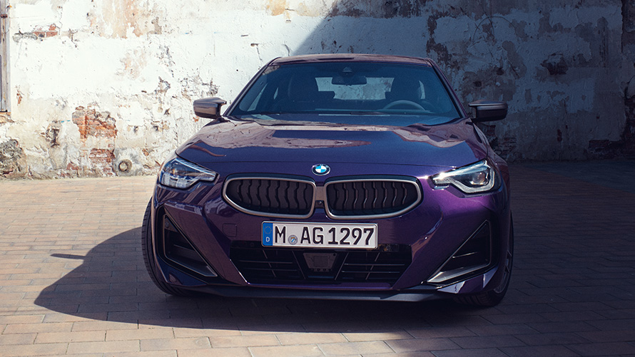 BMW 2-serie Coupé G42 sedd framifrån stillastående BMW 2-seriemodeller BMW 2-serie Coupé G42 sedd framifrån stillastående