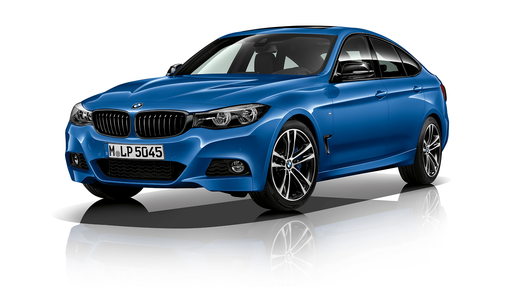 BMW 3-serie Gran Turismo, Model M Sport trefjärdedelsvy framifrån BMW 3-serie Gran Turismo, Model M Sport trefjärdedelsvy framifrån