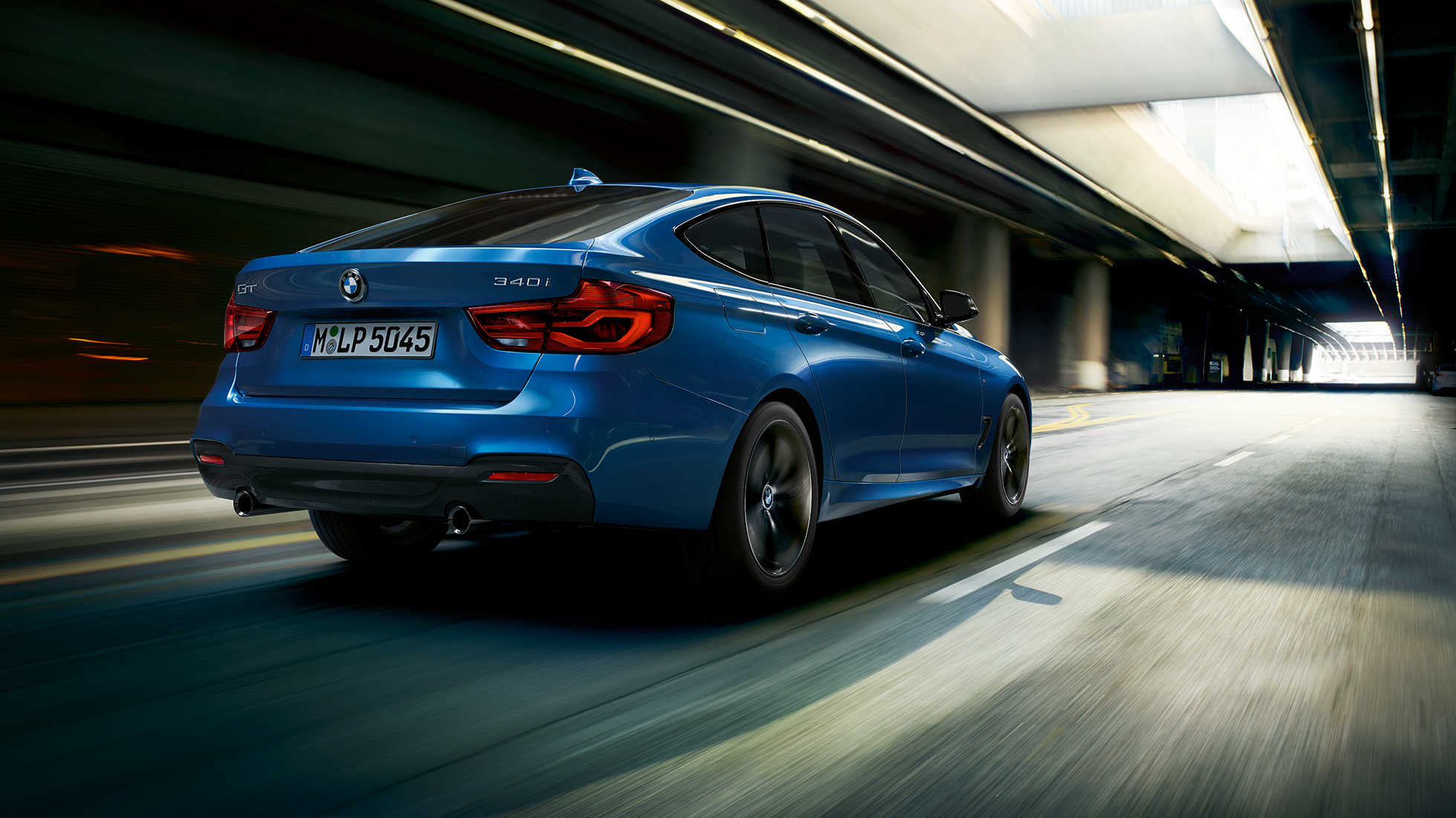 BMW 3-serie Gran Turismo, trefjärdedels vy bakifrån BMW 3-serie Gran Turismo, trefjärdedels vy bakifrån