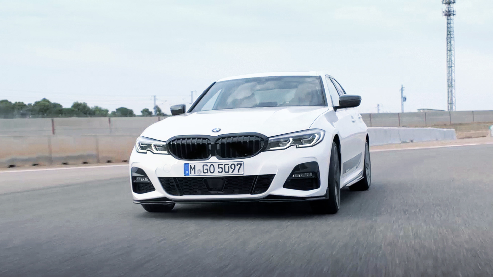 BMW 3 Series Sedan, M Performance parts. Front of the all-new the BMW 3 Series Sedan with M Performance parts.