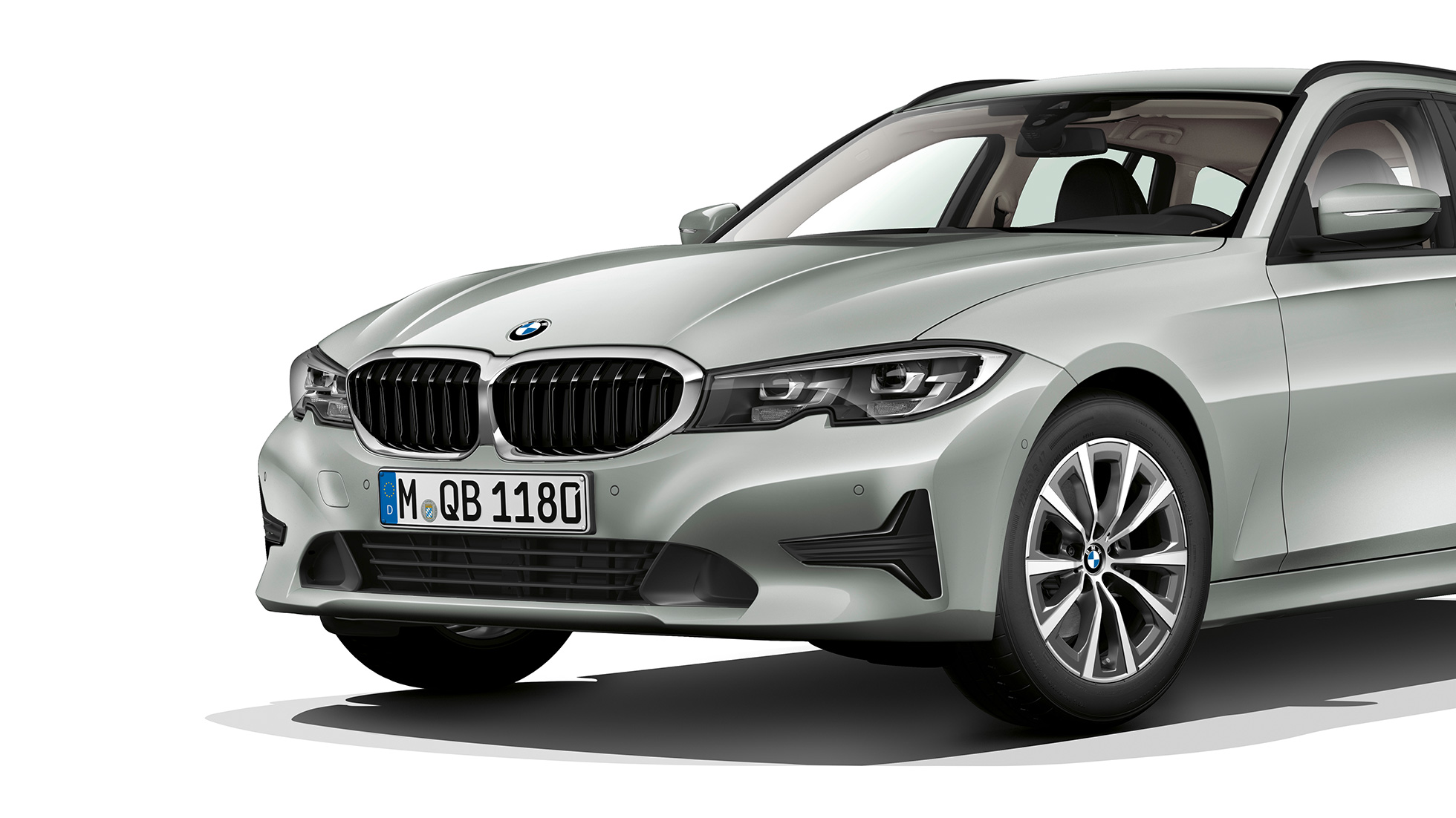 Modell Advantage trefjärdedelsvy framifrån BMW 3-serie Touring, modell Advantage trefjärdedelsvy framifrån