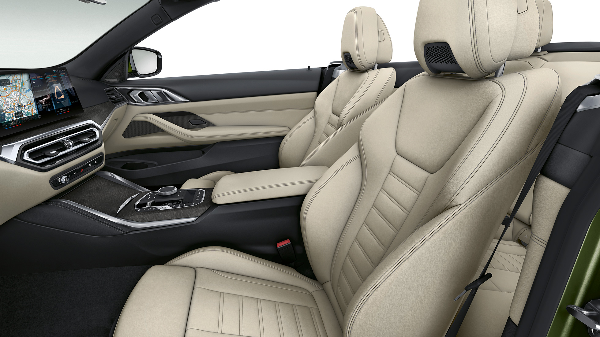 Sportstolar BMW 4-serie Cabriolet Modell M sport G23 2020 Sportstolar med klädsel i exklusivläder BMW 4-serie Cabriolet G23 2020 Modell M Sport Kupé