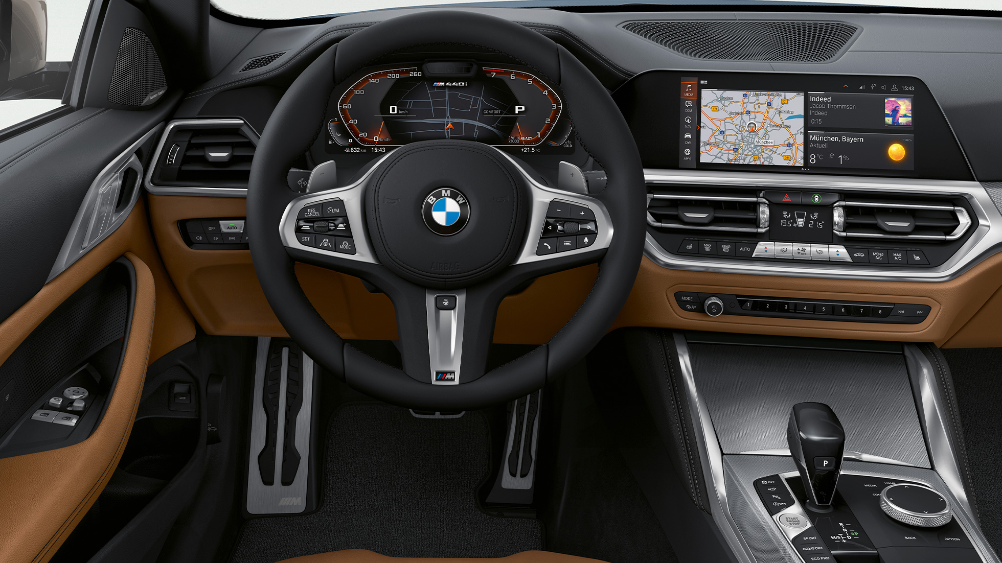 Förarplats BMW 4-serie Coupé G22 2020 BMW 4-serie Coupé G22 2020 Kupé förarplats