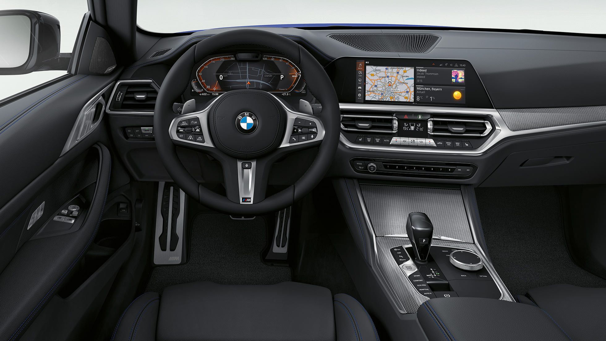Klädsel BMW 4-serie Coupé M Sport G22 2020 Klädsel i exklusivläder BMW 4-serie Coupé G22 2020 M Sport Kupé