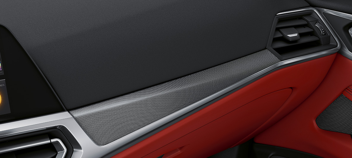 Interiörlister Aluminium Tetragon BMW 4-serie Coupé 2020 G22 Individual Kupé Interiörlister Aluminium Tetragon med accentlister Pärlglans krom BMW 4-serie Coupé Individual G22 2020 Kupé