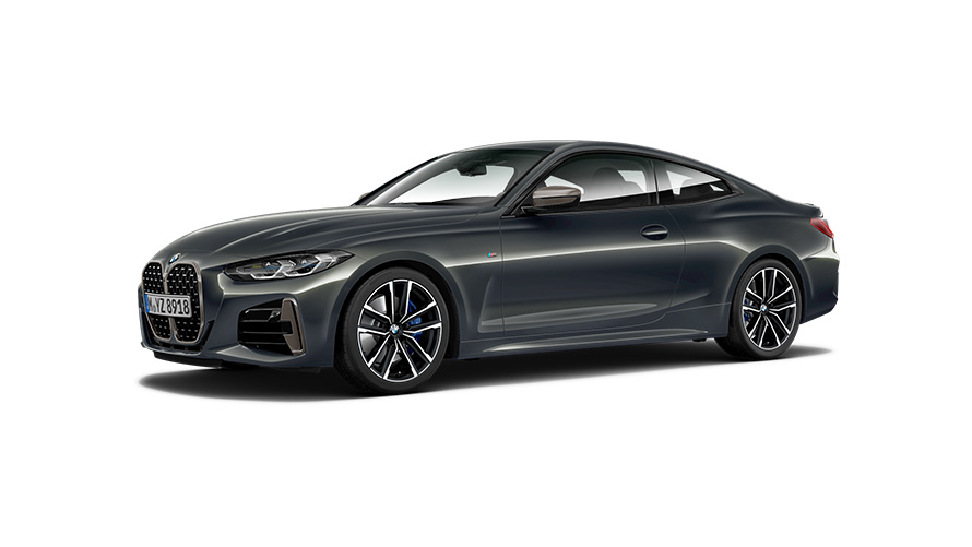 BMW 4-serie BMW 4-serie Coupé M automobil G22 MP trefjärdedelsvy från sidan BMW 4-serie BMW 4-serie Coupé M automobil G22 MP trefjärdedelsvy från sidan