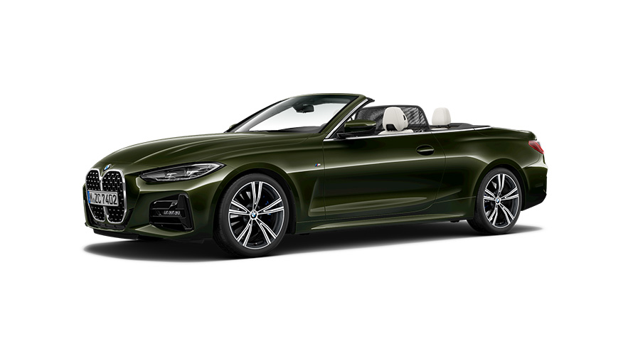 BMW 4-serie BMW 4-serie Cabriolet G23 trefjärdedelsvy från sidan BMW 4-serie BMW 4-serie Cabriolet G23 trefjärdedelsvy från sidan