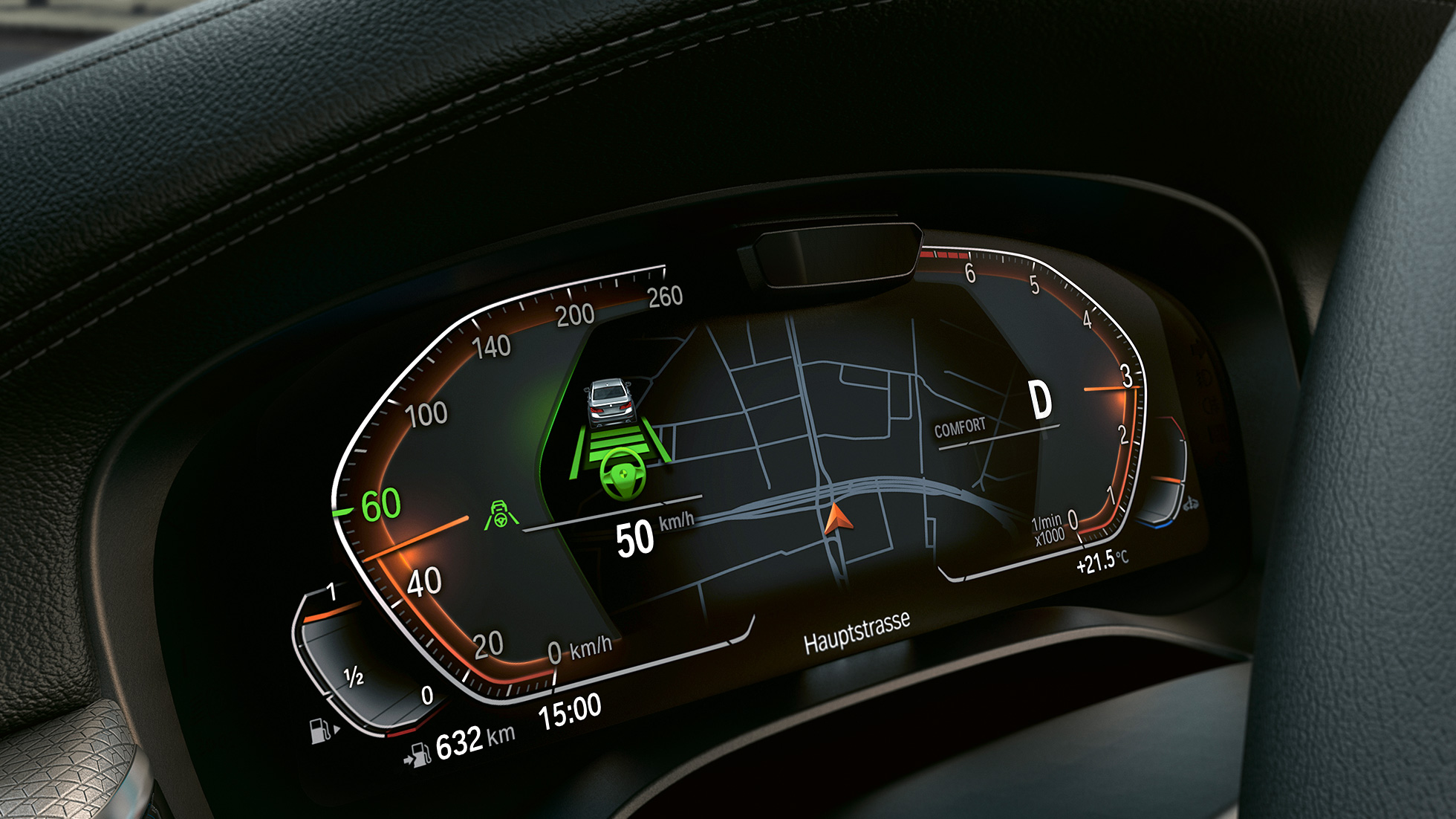 BMW Personal CoPilot BMW 5-serien Sedan G30 BMW Personal CoPilot BMW 5-serie Sedan G30 2020 Informationsdisplay Interiör